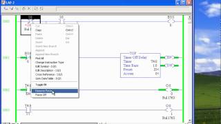 programacion de timers plc Allen Bradleymp4 [upl. by Ellirpa423]