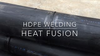 HDPE pipe welding using Heat Fusion [upl. by Ahcsat937]