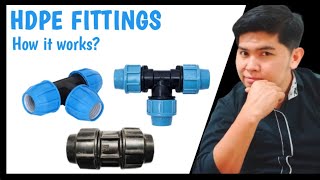 How to connect PE COUPLER fittings  Basic plumbing [upl. by Ecila973]