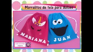 ♥♥ Morralitos de tela♥Creaciones mágicas♥♥ [upl. by Aimahc]