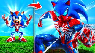 Upgrading Sonic To SPIDERMAN SONIC In GTA 5 [upl. by Anglo]