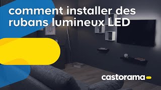 Comment installer des rubans lumineux LED  Castorama [upl. by Eikcir]