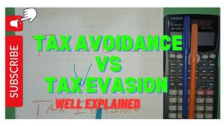 Tax Avoidance Vs Tax Evasion [upl. by Endres]