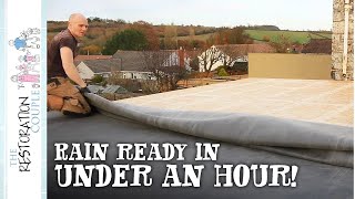 How To Fit An Epdm Roofing Rubber Membrane [upl. by Gary]