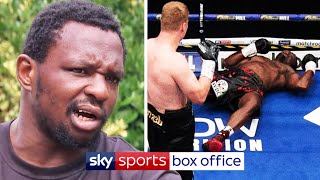 EXCLUSIVE Dillian Whyte reacts to his shocking KO defeat to Alexander Povetkin [upl. by Neff139]