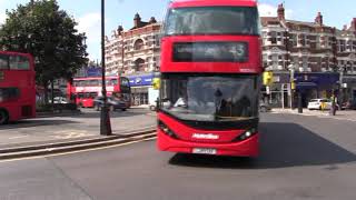 New electric buses on London bus route 43 [upl. by Petra626]