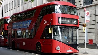 London Bus Route 453  Deptford Bridge to Marylebone  Subtitles [upl. by Brosy]