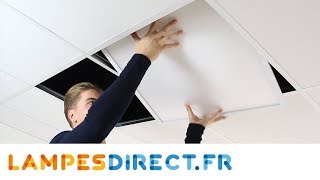 Comment installer un panneau LED  Lampesdirectfr [upl. by Airetnahs]