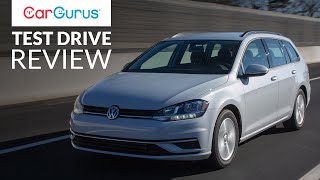 2019 Volkswagen Golf SportWagen  CarGurus Test Drive Review [upl. by Pruchno]