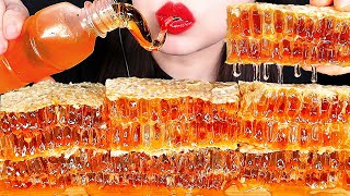 ASMR RAW HONEYCOMB HONEY JELLY 벌집꿀 꿀젤리 먹방 咀嚼音ハチの巣 ハニカム EATING SOUNDS NO TALKING MUKBANG ZOEY ASMR [upl. by Sletten]