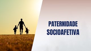 Paternidade socioafetiva [upl. by Nosliw]