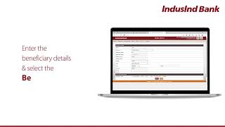 How to add a Single Beneficiary on IndusDIRECT – Corporate Internet Banking [upl. by Cuthbertson]