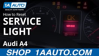 How to Reset Service Light 0409 Audi A4 [upl. by Martelli]