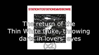 Station to Station  David Bowie  Lyrics [upl. by Carew]