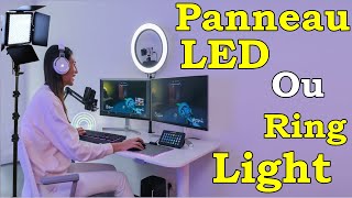 Éclairage Pour Les Vidéos YouTube  Panneau led  Ring light [upl. by Drucilla341]