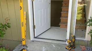 Jeld Wen Front Door Installation  Really crappy products and craftsmanship PART 1 [upl. by Yssac]