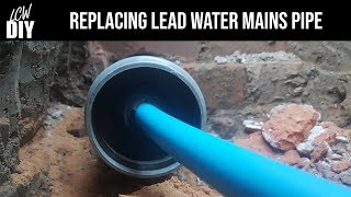 Replacing Lead Mains Water Pipe  DIY Vlog 2 [upl. by Oznola]