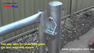 Gate Latch 2 way for round pipe and square [upl. by Schlenger]