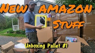 Amazon Overstock Liquidation Pallet Unboxing 1 No Returns  All New Wholesale [upl. by Nodnahs721]