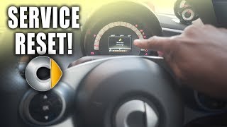 Smart ForFour Prime Edition 2017 453  Reset Service Spanner Light [upl. by Nylirrej26]