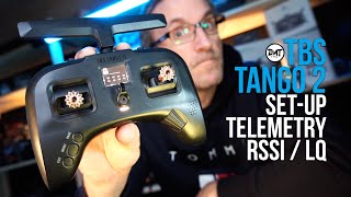 TBS Tango 2 how to setup RSSI  LQ  Telemetry [upl. by Nofpets]