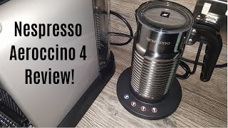 Nespresso Aeroccino 4 Milk Frother Review  Worth upgrading from the Aeroccino 3 [upl. by Sakram]