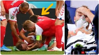 Danish star Christian Eriksen collapses on field during Denmark vs Finland match Euro 2020 [upl. by Shena982]