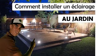 Installer un éclairage au jardin [upl. by Arlin645]