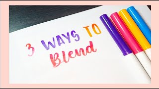 Tutorial 3 Ways To Blend Markers [upl. by Odrarej790]