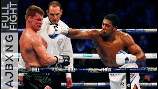 Full Fight  Anthony Joshua Vs Alexander Povetkin KO [upl. by Anilegnave856]