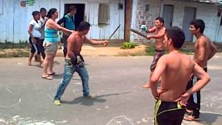 pelea a machete en florencia barrio idema [upl. by Arayc]