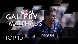 LOTHAR MATTHAUS  INTER TOP 10 GOALS  Goal Gallery 🇩🇪🖤💙 [upl. by Favin158]