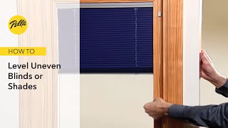 How To Level Uneven Blinds or Shades [upl. by Lleoj]