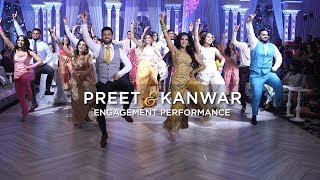 Preet amp Kanwar  Epic Engagement Performance [upl. by Amund]