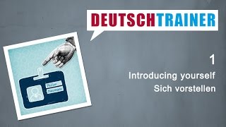 German for beginners A1A2  Deutschtrainer Introducing yourself [upl. by Artened8]