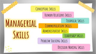 Managerial Skills How to Be a Great Manager [upl. by Aserret]