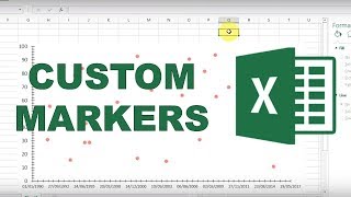 How to customize markers in excel [upl. by Atinnod]