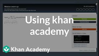 Using Khan Academy [upl. by Hawger]