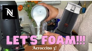 How To Foam Milk With Aeroccino 3 Make Coffee With Foam Tips amp Tricks  Easy Foamed Latte Recipe [upl. by Yroger866]