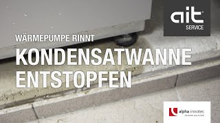 Fehlerbehebung Wärmepumpe rinnt  Kondensatwanne entstopfen [upl. by Valerlan]