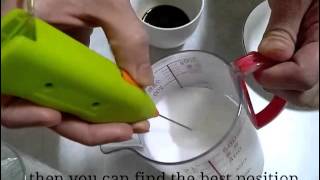 How To Make Latte Art with Mini Milk Frother [upl. by Leifer]