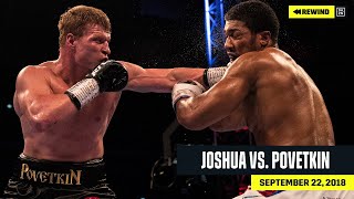 FULL FIGHT  Anthony Joshua vs Alexander Povetkin DAZN REWIND [upl. by Matthus]