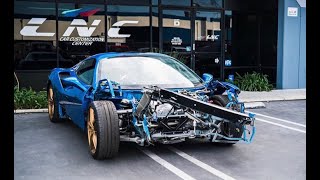 REBUILDING A WRECKED FERRARI 488 FROM COPART PART 2 [upl. by Hguh]