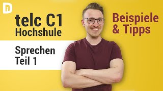 telc c1 Hochschule  Mündliche Prüfung  Präsentation Zusammenfassung und Fragen [upl. by Wight769]