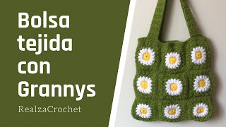 🌸SORPRESA Aprende como tejer un Bolso con GRANNYS a Crochet [upl. by Siravat637]