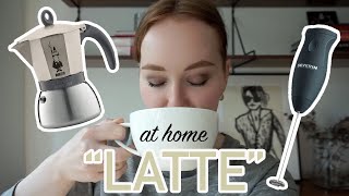 HOW TO MAKE A quotLATTEquot AT HOME moka pot  frother [upl. by Tterag]