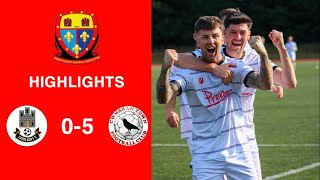 Caerleon 05 Cwmbrân Town  Gwent FA Senior cup  Quarter final highlights [upl. by Auqemahs]