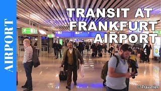 TRANSIT WALK AT FRANKFURT Airport FRA Terminal 1  Connection Flight Transfer Arriving amp Departing [upl. by Ollecram]