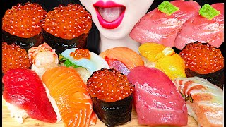 ASMR SUSHI SALMON ROE 연어알 초밥 MUKBANG 먹방 [upl. by Carissa]