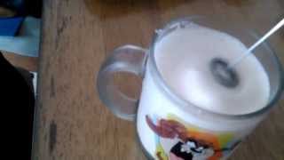 Aerolatte Review Frothing Cold Milk In Under 1 Minute [upl. by Dewhirst827]